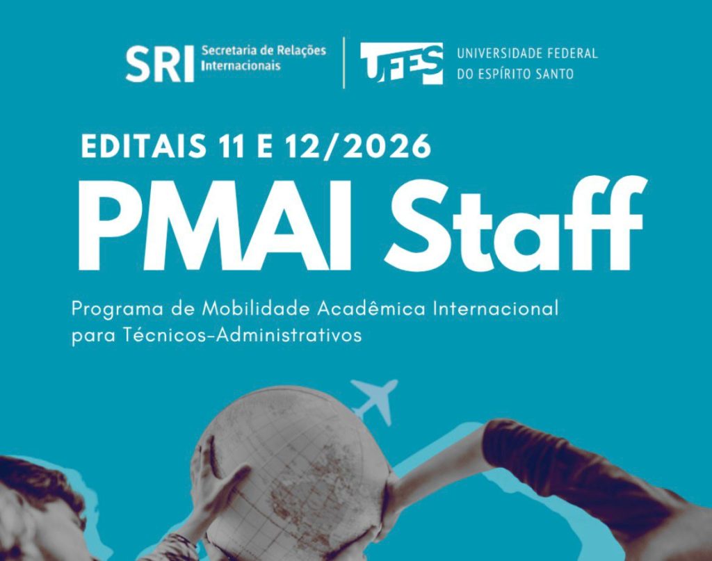 SRI/Ufes lança edital de mobilidade internacional para servidores em parceria com a Diretoria de Desenvolvimento de Pessoas