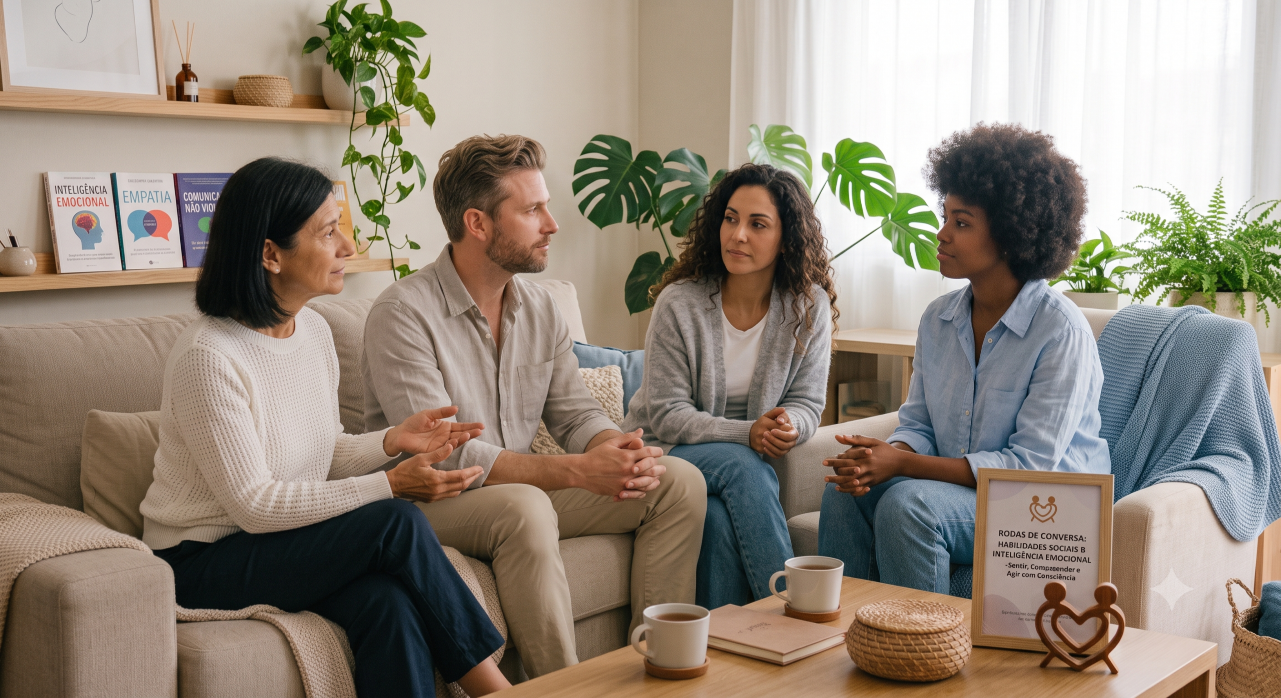 Rodas de conversa: Habilidades Sociais e Inteligência Emocional – Sentir, Compreender e Agir com Consciência